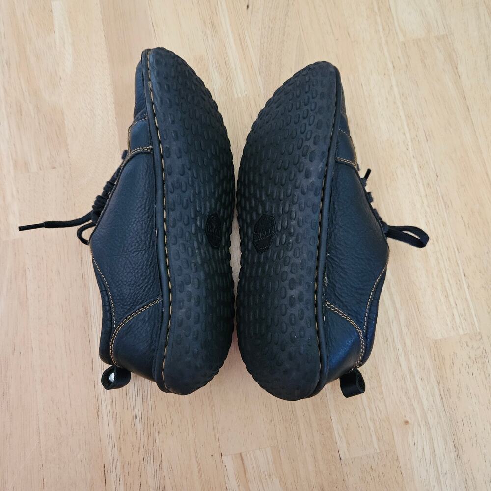 Born Handcrafted Black Leather Lace Up Oxford Shoes sz 7 - Picture 5 of 13